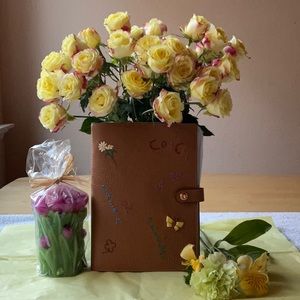 🌼🦋 COACH NOTEBOOK WITH DIARY EMBROIDERY 🦋🌼